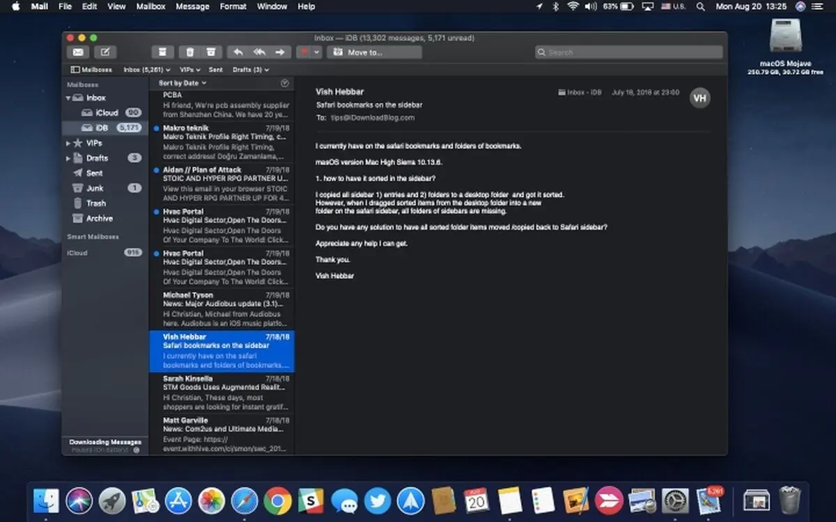 فعال کردن قابلیت Dark Mode در سیستم‌عامل مک