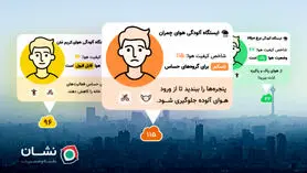 افزوده شدن قابلیت نمایش لایه آلودگی هوا به نقشه و مسیریاب نشان