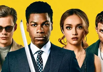 جان بویگای شمشیر به دست در پوستر فیلم Naked Singularity