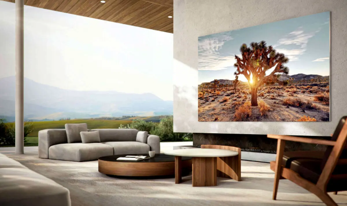 سامسونگ از نسخه 110 اینچی تلویزیون MicroLED دیواری خود رونمایی کرد