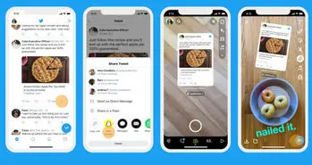 ارسال مستقیم توییت ها به اسنپ چت و اینستاگرام