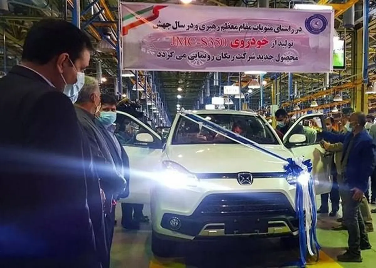 تولید انبوه ریگان خودرو JMC S350 جدیدترین شاسی بلند بازار کشور آغاز شد