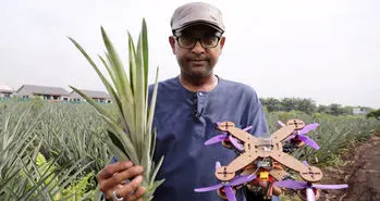 ساخت پهپاد با استفاده از برگ های آناناس!