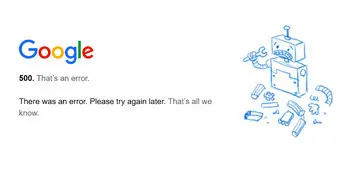 اختلال گسترده در سرویس‌های گوگل در اکثر نقاط دنیا