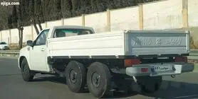 وانت شش چرخ سایپا در حال تست فنی در خیابان رویت شد