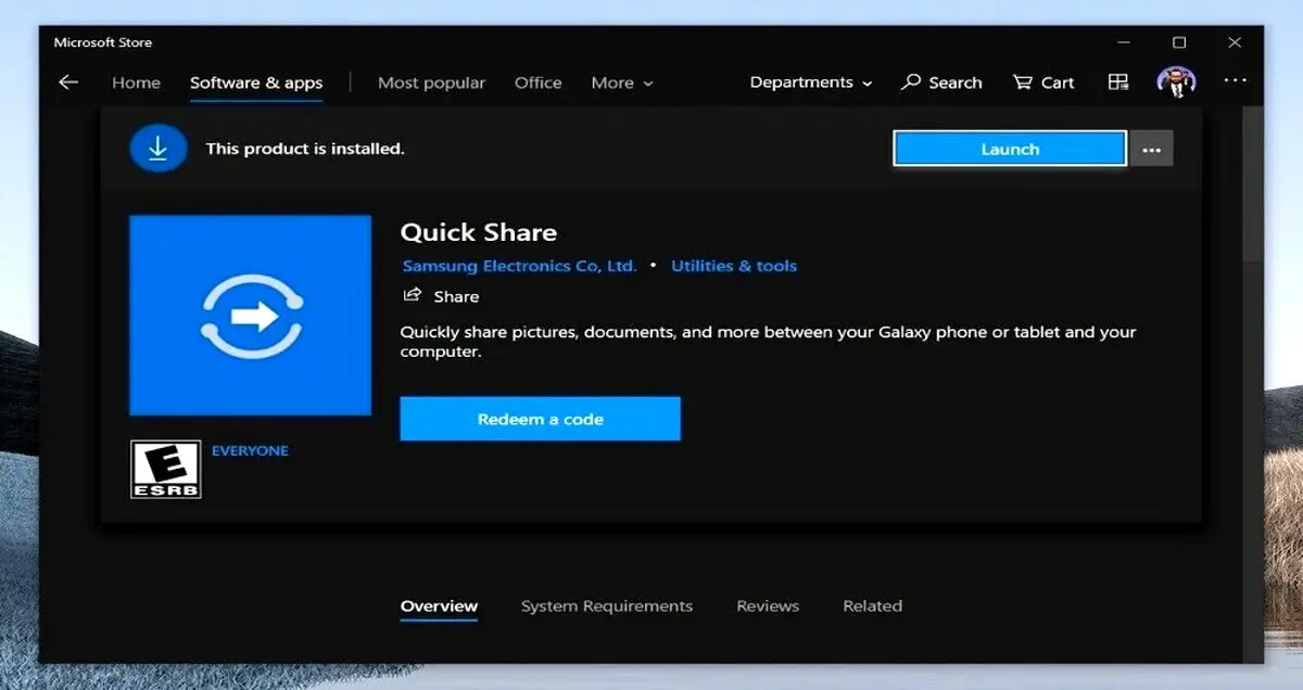 سامسونگ Quick Share به ویندوز ۱۰ می آید