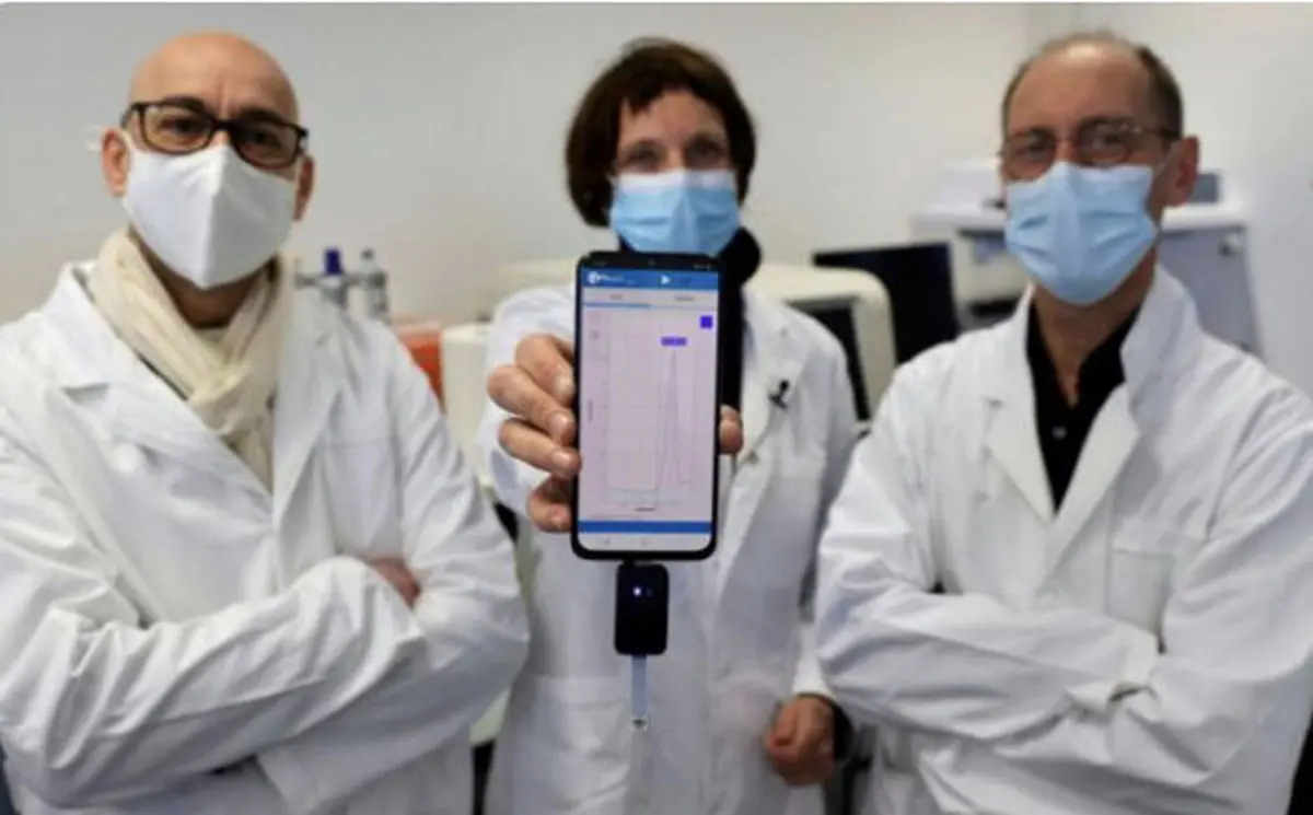 تست کرونای ۱۰ دقیقه‌ای با موبایل در فرانسه