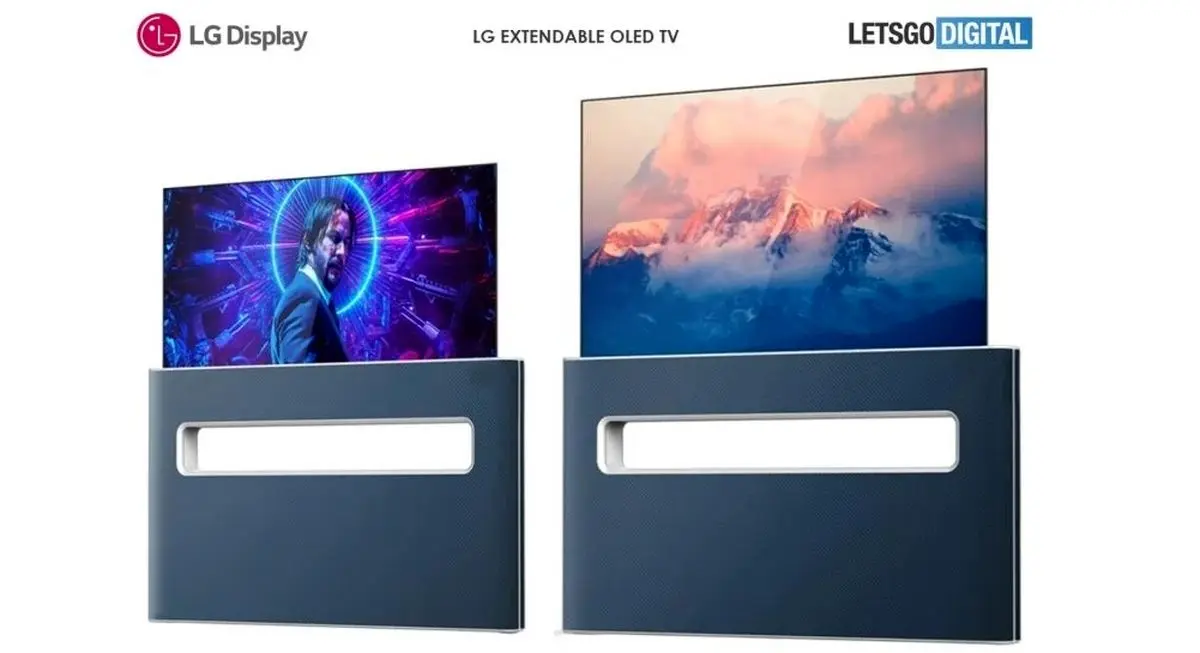 پتنت جدید ال جی به طراحی تلویزیون اولد جمع شونده اشاره می کند