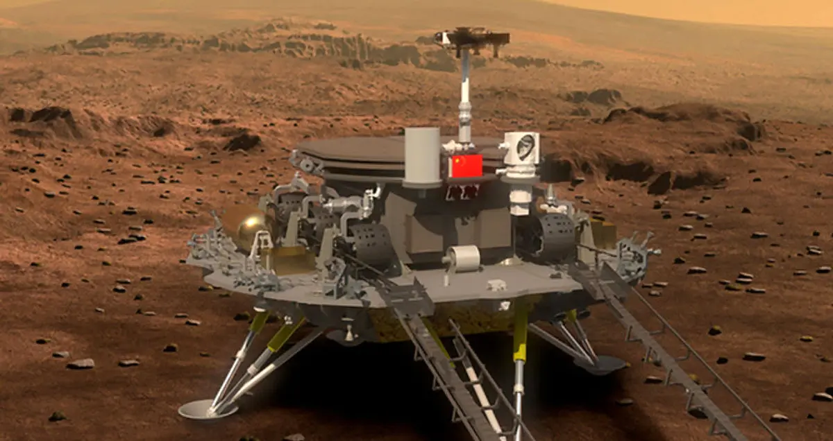 مریخ نورد چینی ژورانگ مأموریت اکتشافی خود را در سیاره سرخ آغاز کرد