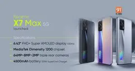 گوشی Realme X7 Max 5G در کشور هند رونمایی شد