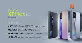 گوشی Realme X7 Max 5G در کشور هند رونمایی شد