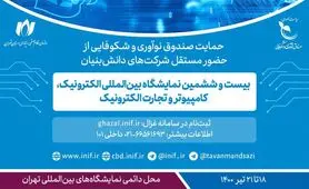 حمایت صندوق نوآوری و شکوفایی از حضور شرکت‌های دانش‌بنیان در الکامپ
