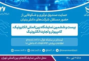 حمایت صندوق نوآوری و شکوفایی از حضور شرکت‌های دانش‌بنیان در الکامپ