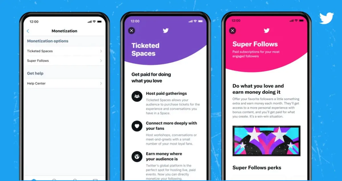 کسب درآمد در توییتر با معرفی دو ویژگی Ticketed Spaces و Super Follows