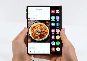 پتنت جدید گوشی رول شدنی سامسونگ به دوربین زیر نمایشگر اشاره می‌کند