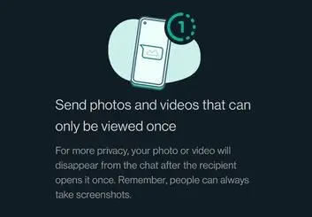 قابلیت View Once واتس اپ شباهت بسیاری با اسنپ‌چت دارد