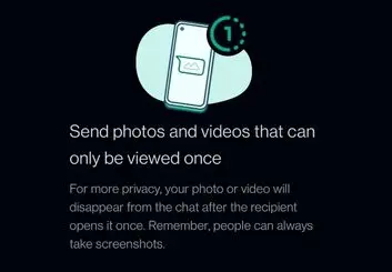 قابلیت View Once واتس اپ شباهت بسیاری با اسنپ‌چت دارد