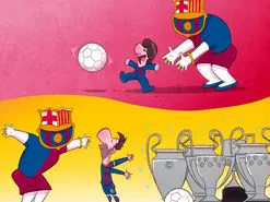 تماشا کنید | انیمیشن عمر مومنی درباره جدایی مسی از بارسلونا