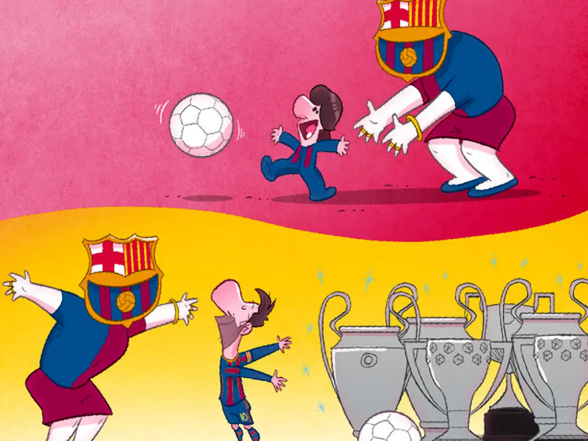 تماشا کنید | انیمیشن عمر مومنی درباره جدایی مسی از بارسلونا