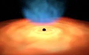 رصد نور پشت یک سیاهچاله برای اولین بار