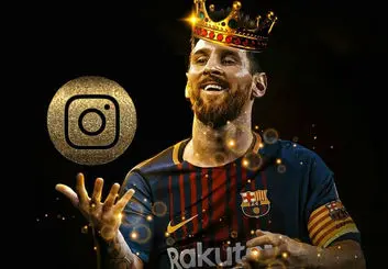 لیونل مسی سلطان جدید پست های اینستاگرام