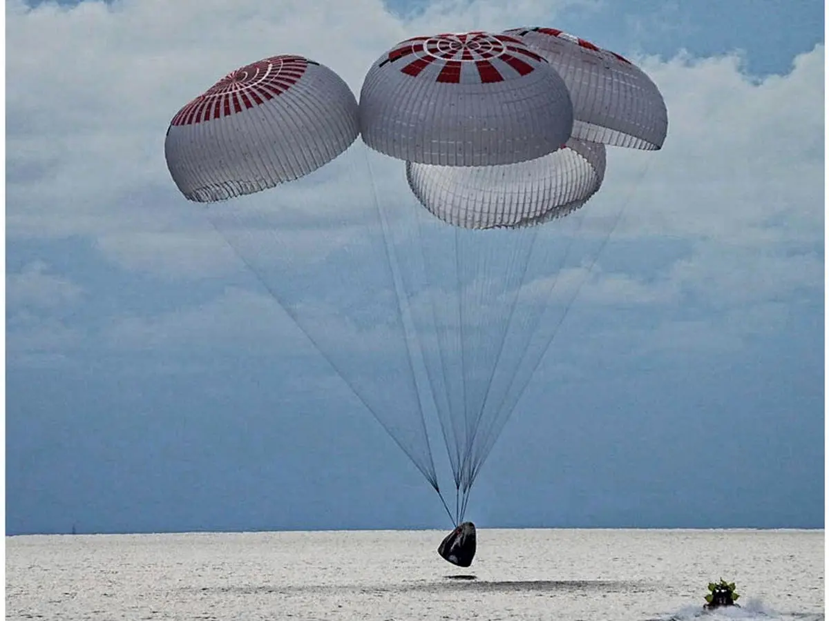 بازگشت ۴ فضانورد اسپیس ایکس به زمین