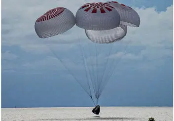 بازگشت ۴ فضانورد اسپیس ایکس به زمین