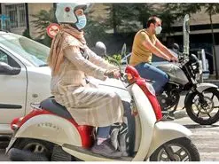 قطعا با زنان موتورسوار برخورد می‌شود