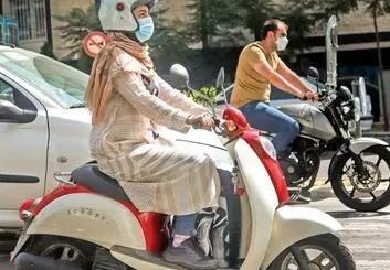 قطعا با زنان موتورسوار برخورد می‌شود