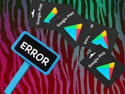 رفع ارورهای گیفت کارت گوگل پلی | حل مشکلات ردیم کردن گیفت کارت گوگل