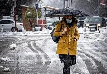 برف و باران و باد شدید در ۲۴ ساعت آینده به ۱۵ استان کشور می‌رسد!