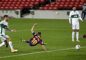 پخش زنده بازی بارسلونا و الچه امروز (۲۷ آذر)