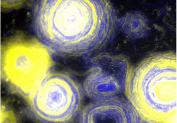 وقتی با باکتری‌ها تابلوی «شب پرستاره» ونگوگ بازآفرینی می‌شود