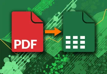 تبدیل سریع پی دی اف به اکسل | چطور PDF را در اکسل لود کنیم؟