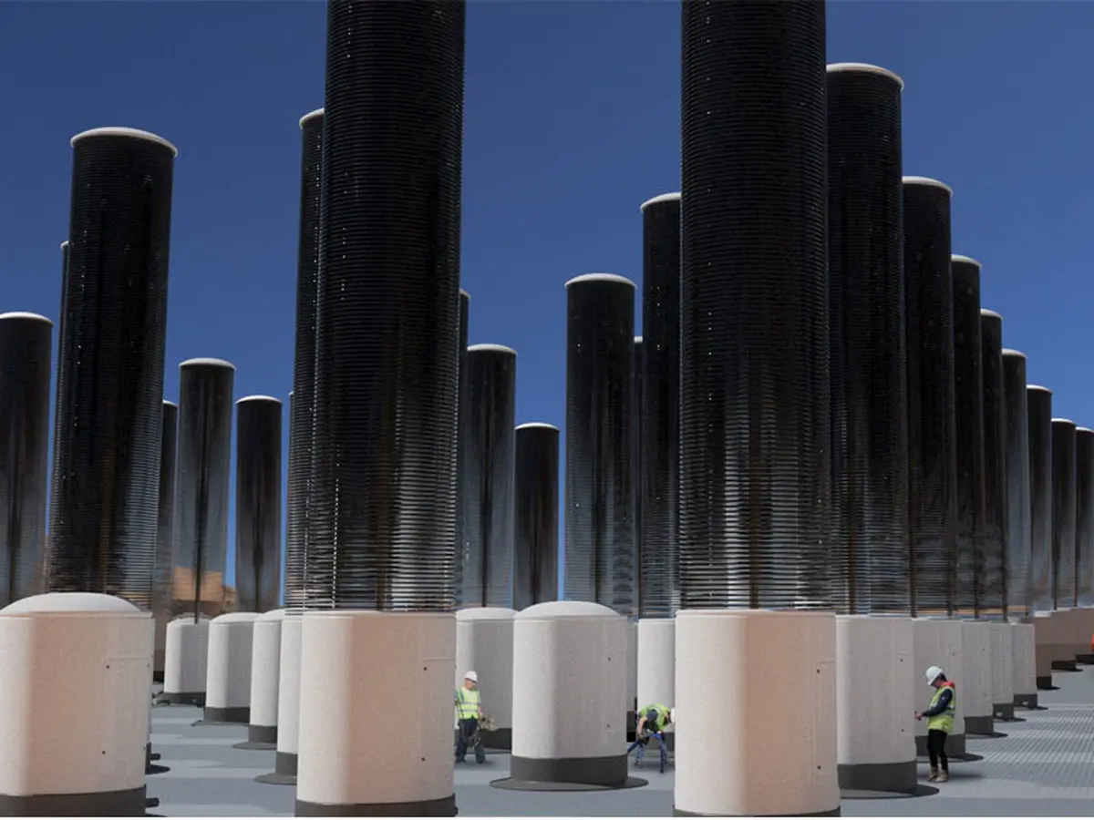 پاکسازی هوا با درختان مکانیکی در سال ۲۰۲۲