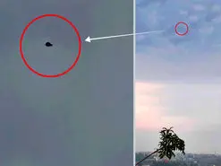 رؤیت یک شیء مرموز در آسمان اسلام آباد پاکستان + فیلم