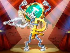 ریزش شدید ارزش روبل روسیه نسبت استیبل کوین تتر