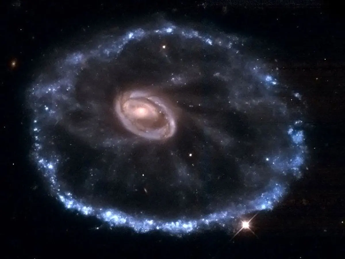 یک انفجار ابرنواختری جدید در کهکشان چرخ گاری