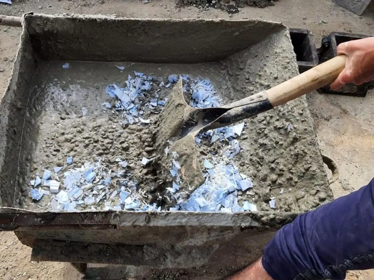 ساخت بتن با ماسک‌های جراحی