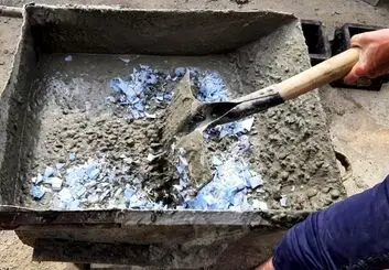 ساخت بتن با ماسک‌های جراحی