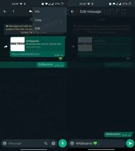 قابلیت ویرایش پیام ها در واتساپ به زودی فعال می شود