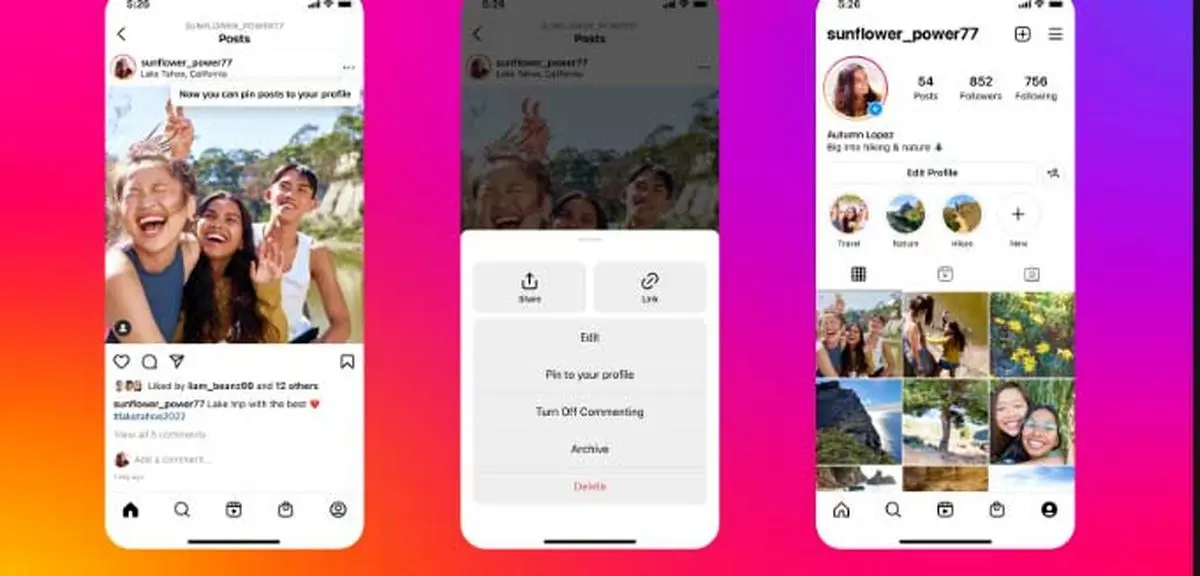 چطور پست ها را اینستاگرام پین کنیم؟