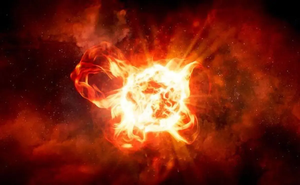 تصاویر شگفت انگیز از انفجار یک ستاره