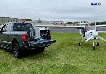 برای اولین بار در جهان، شارژ یک هواپیمای الکتریکی با یک وانت!