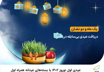 عیدی اول نوروز 1402 با بسته‌های عیدانه همراه اول