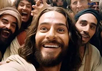 تصویر سلفی عیسی مسیح با حواریون!