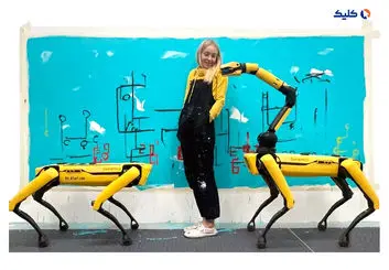 سگ‌های رباتیکی که نقاشی می کشند