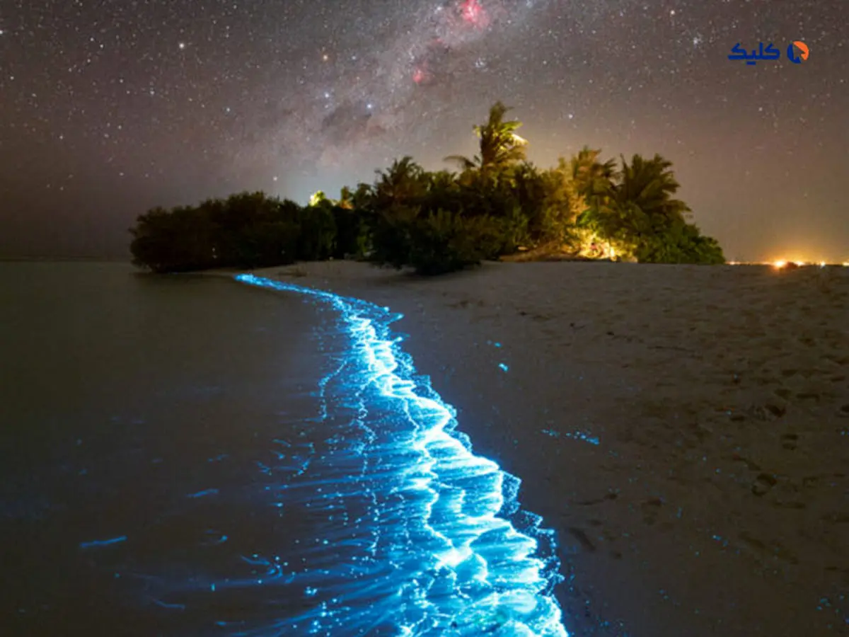 تصویر روز ناسا؛ راه شیری بر فراز سرزمین عجایب فیروزه‌ای