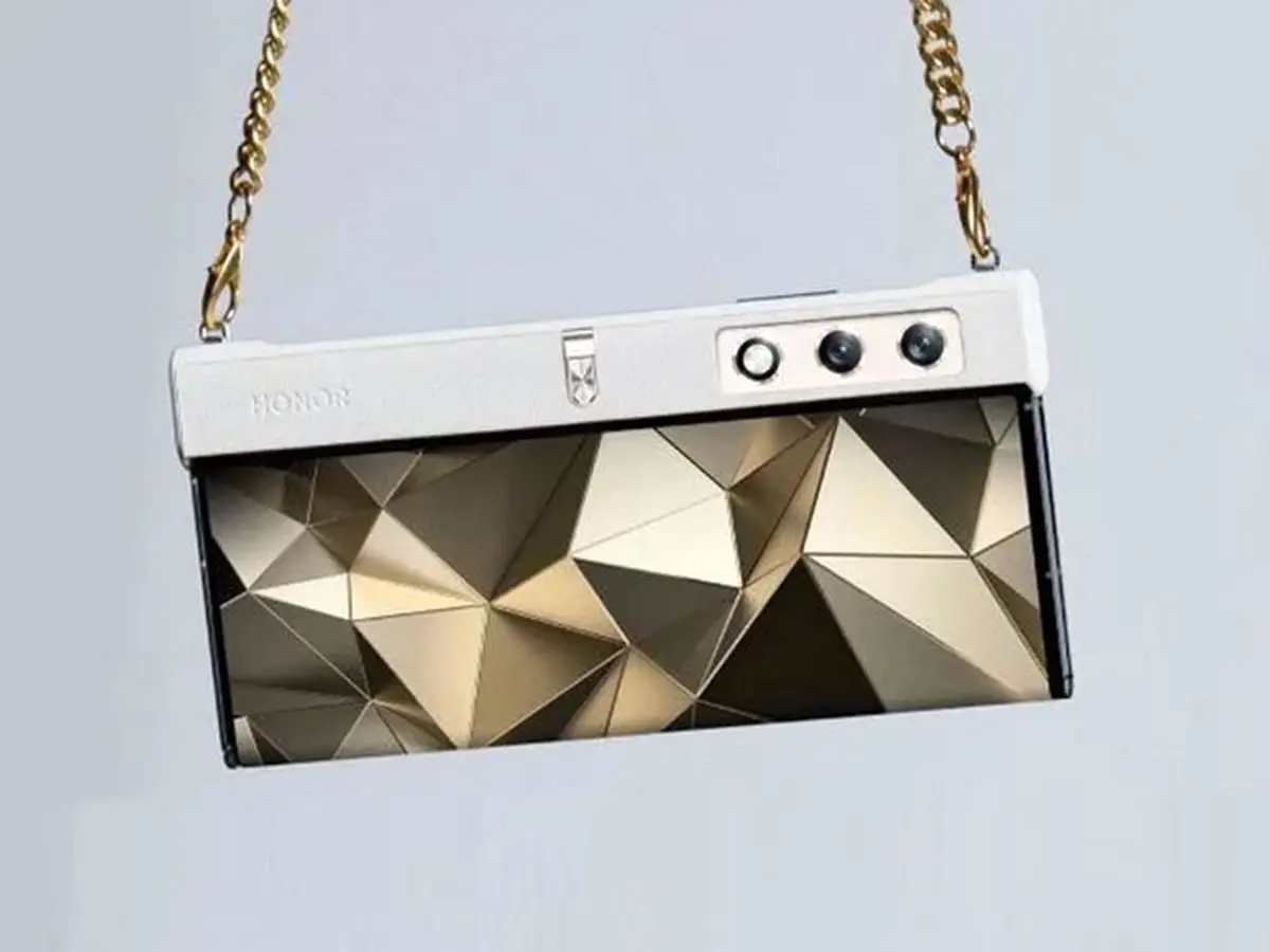 گوشی تاشوی مفهومی جدید آنر با امکان حمل به‌ صورت کیف دستی معرفی شد