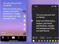 رقیبی جدید برای توییتر؛ تیک‌تاک از قابلیت انتشار پست‌های متنی رونمایی کرد